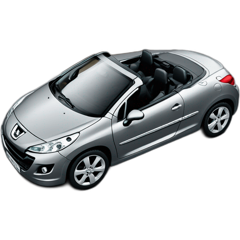 Peugeot 207 coupé cabriolet grise  emoji