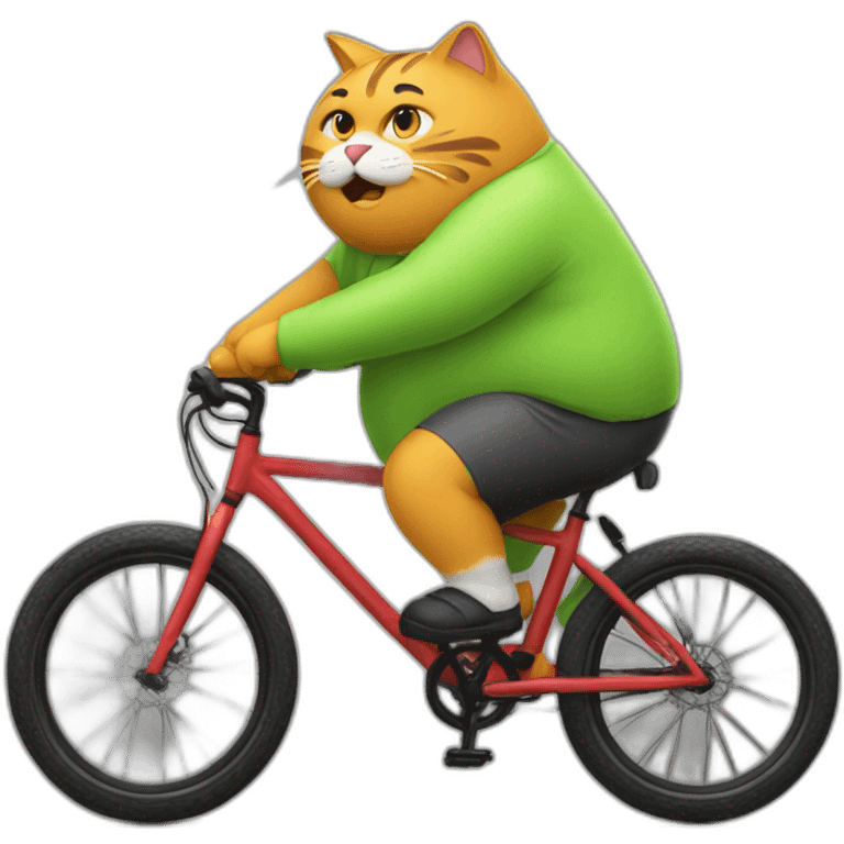 Fat-cat-riding-cycling emoji