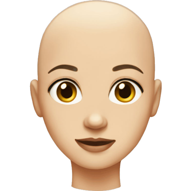 bald girl emoji