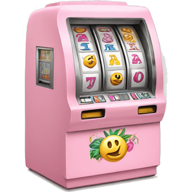 light pink lottery machine emoji