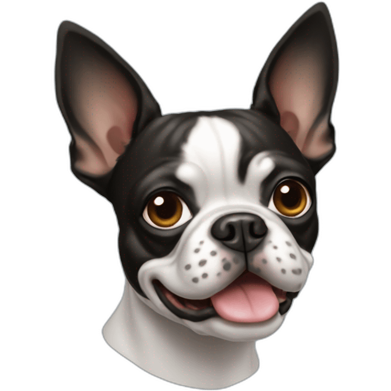 Dos Boston terrier emoji