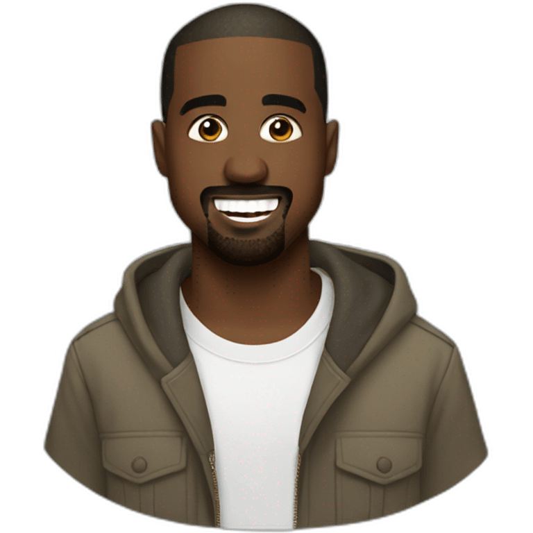 kanye west smiling emoji