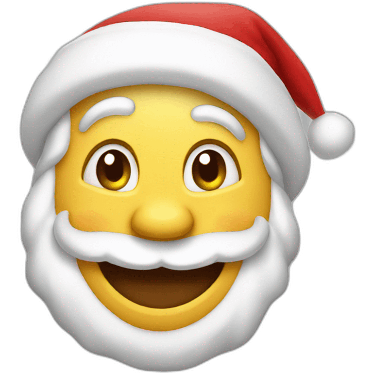 santa laughing emoji