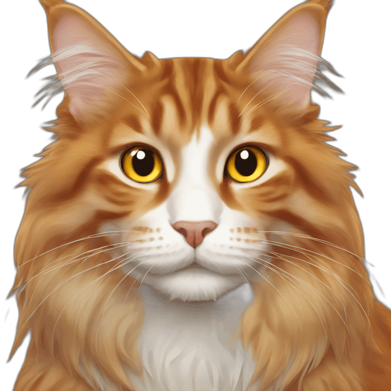 orange-maine-coon-cat emoji