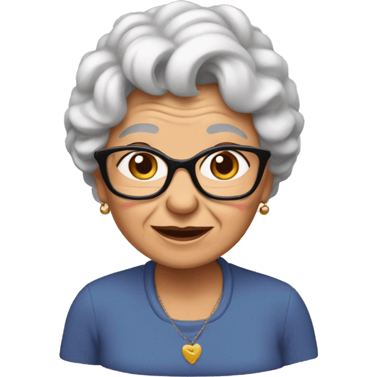 Grandma in love  emoji