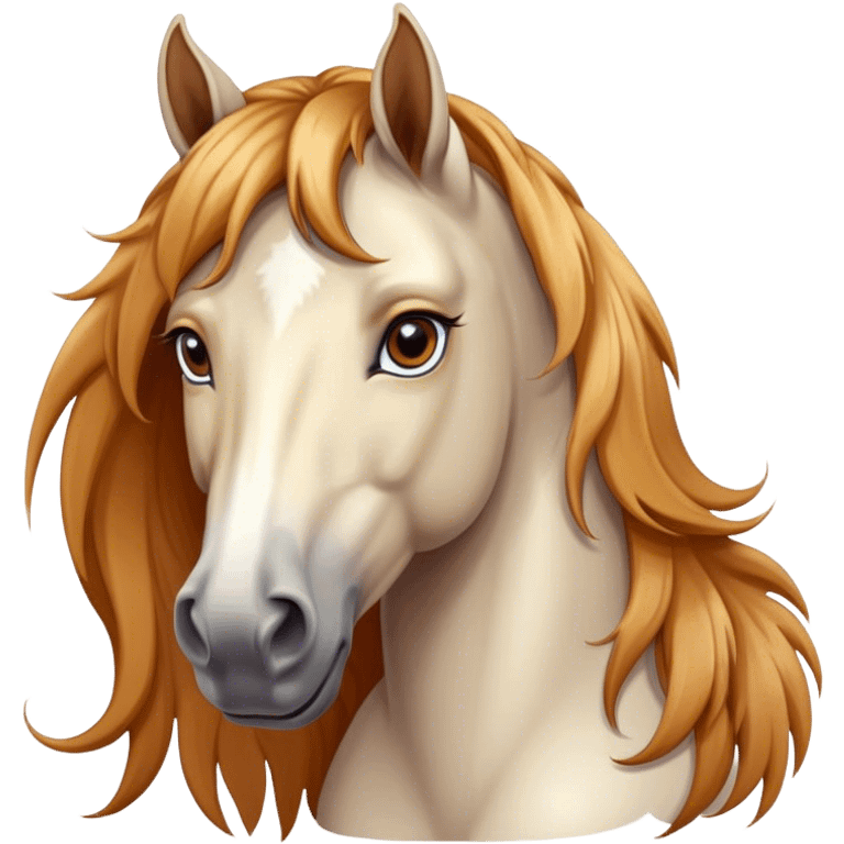 beautiful horse closeup portrait emoji