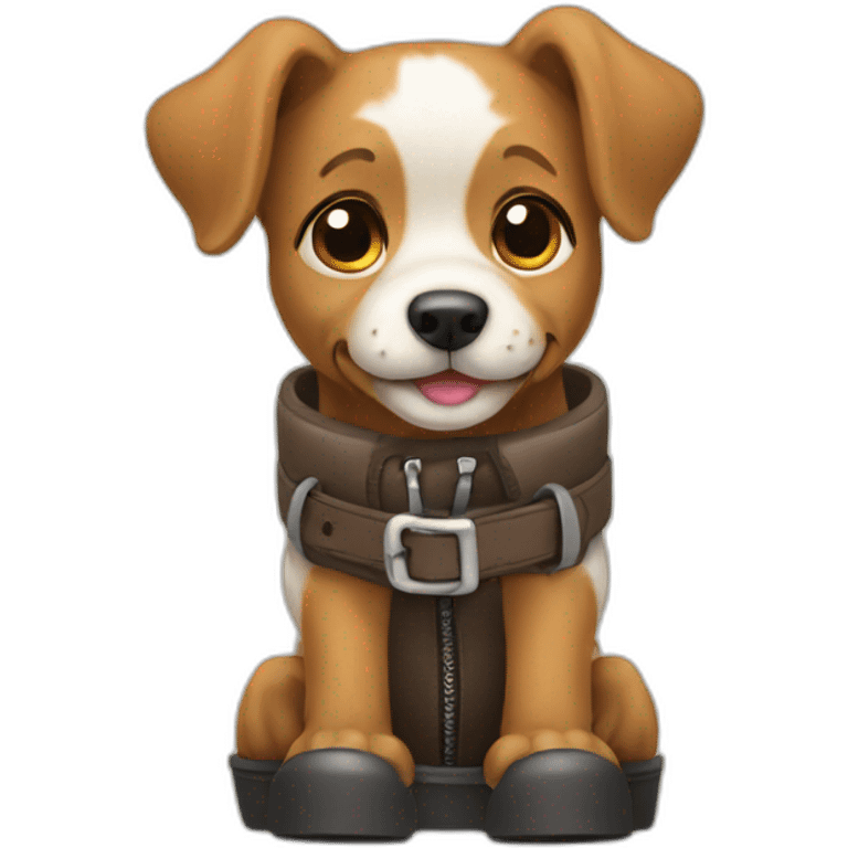 dog with boots emoji