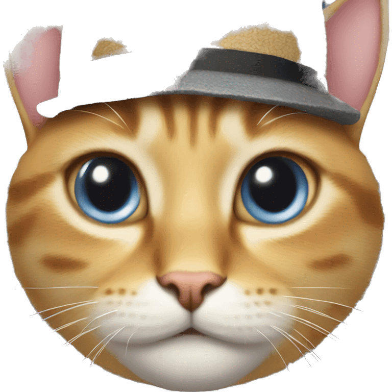 Cat with hat emoji