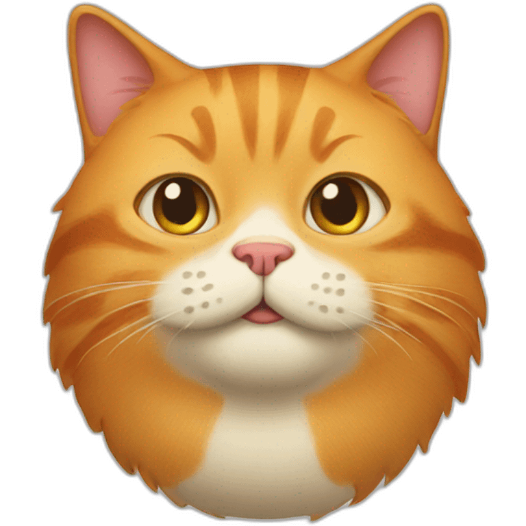 ginger fat cat emoji