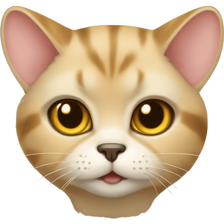 Golden chinchilla cat emoji