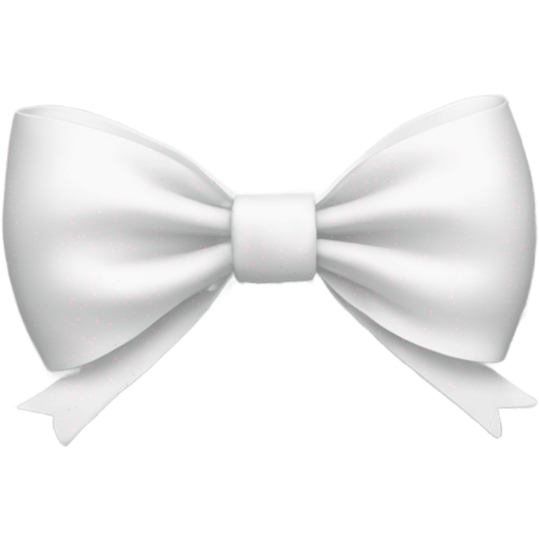 White bow on white bow emoji