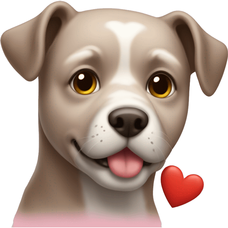 Perro con corazones  emoji