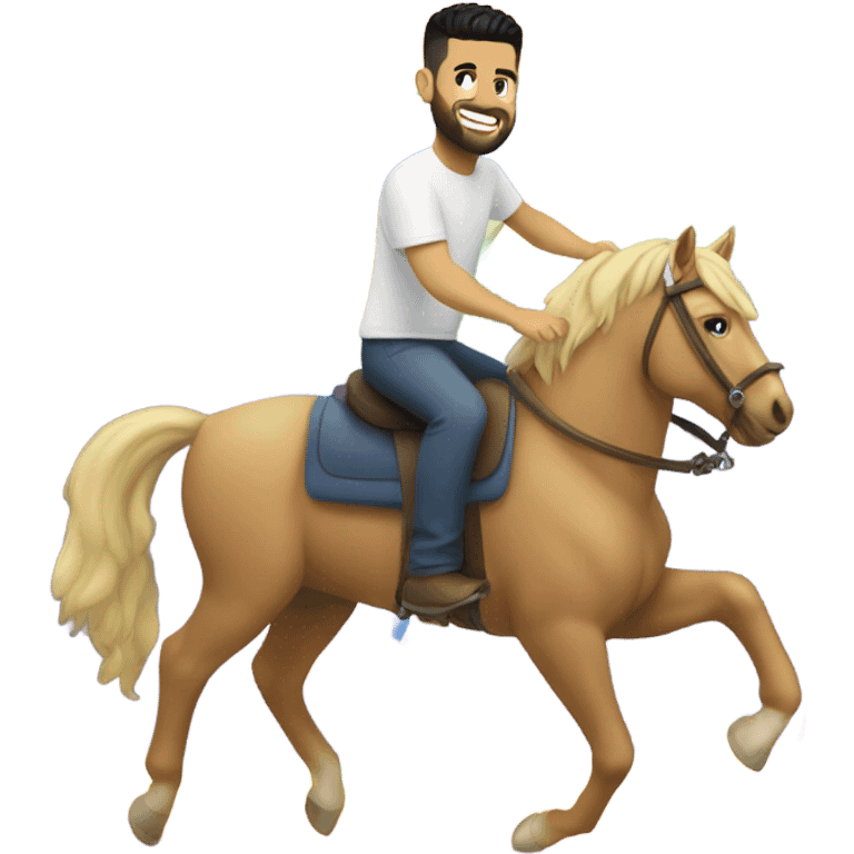 Steven Furtick riding rainbow emoji