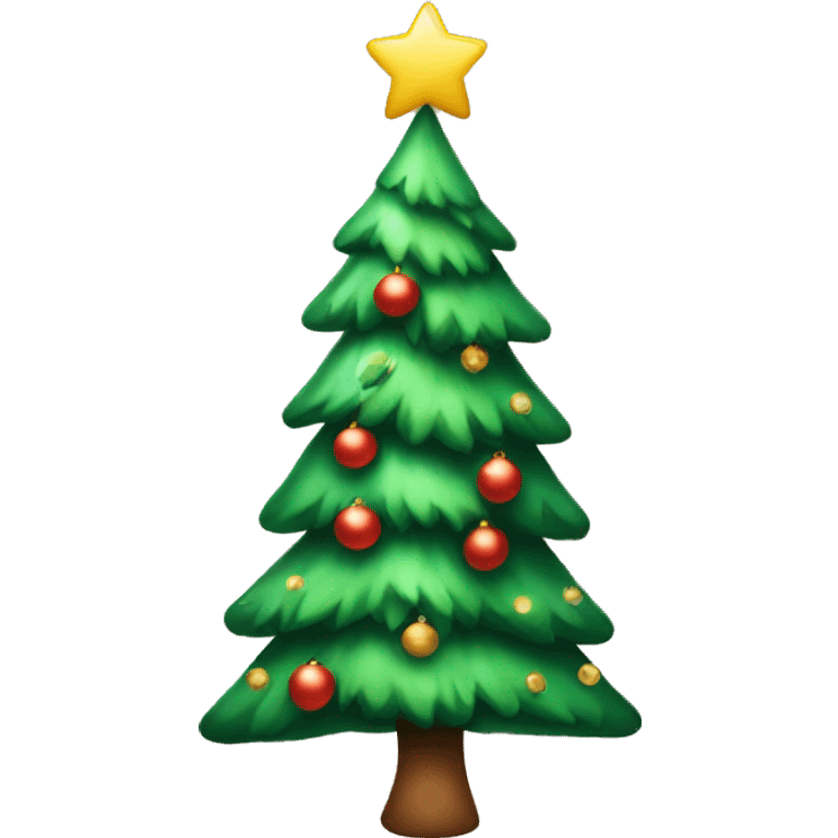 Cute Christmas tree emoji