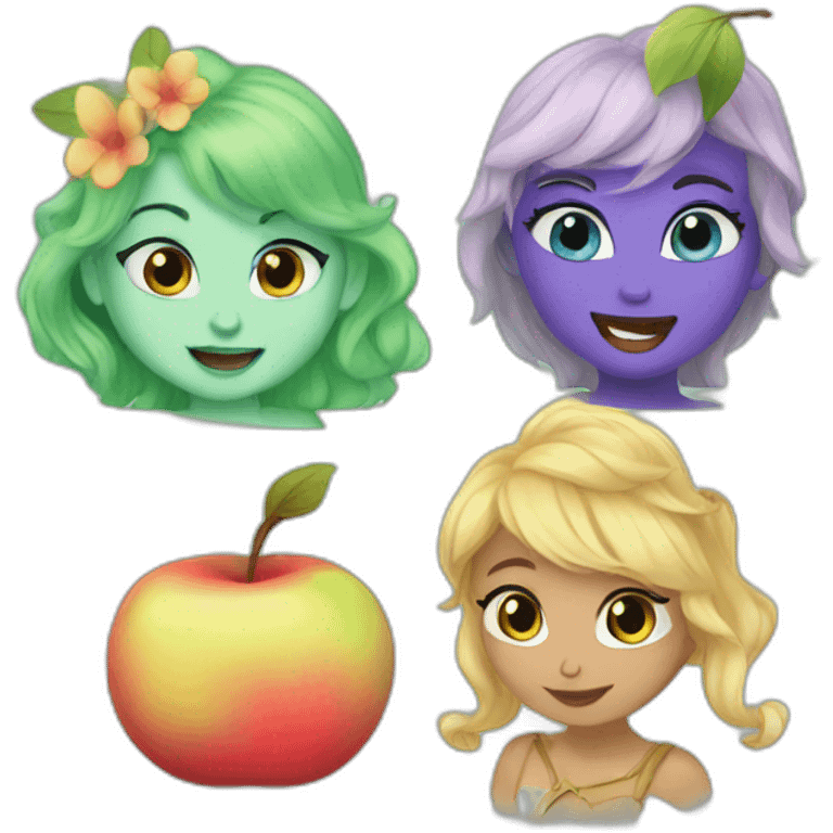 aurora and pomme emoji