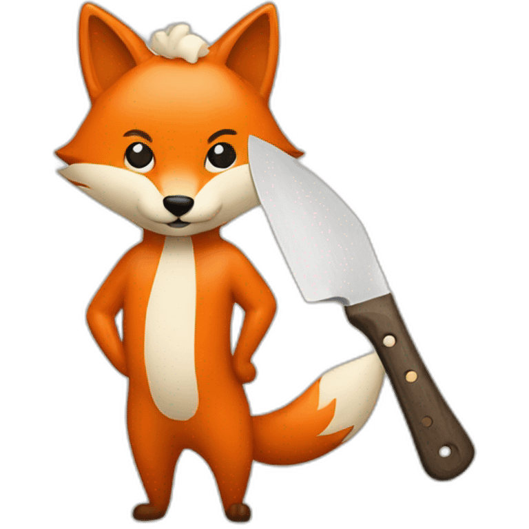 fox cooking knife emoji