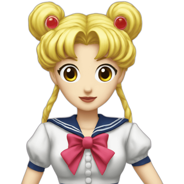 Realistic sailor moon emoji