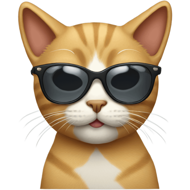 cat wearing sunglasses  emoji