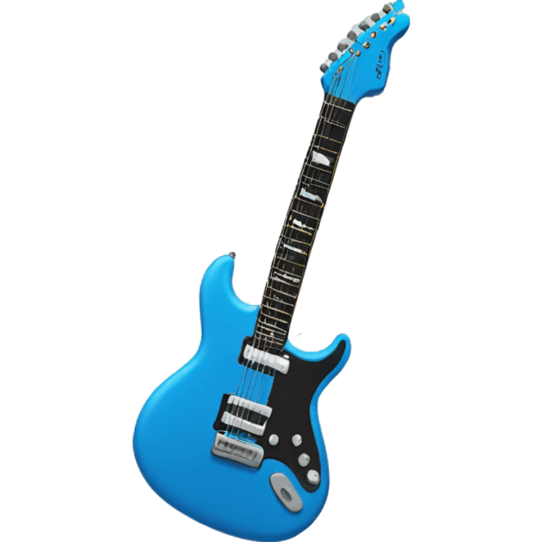 blue electric guitar emoji