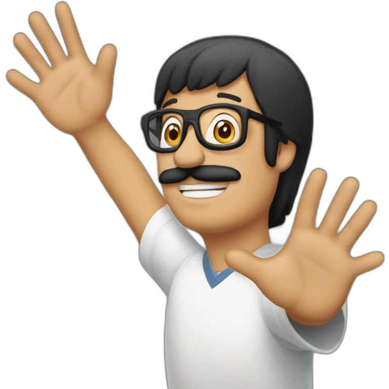 bob belcher high five emoji