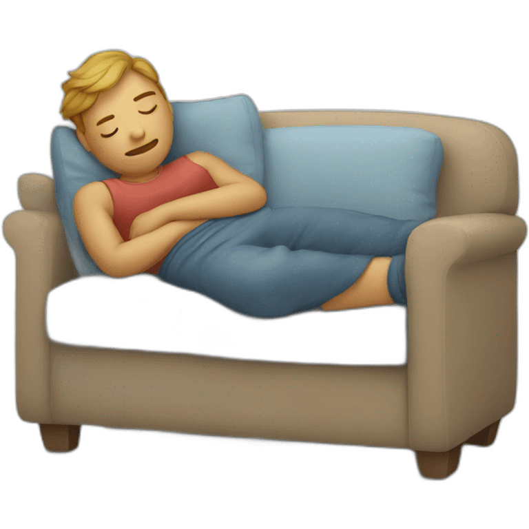 sleeping on the couch emoji