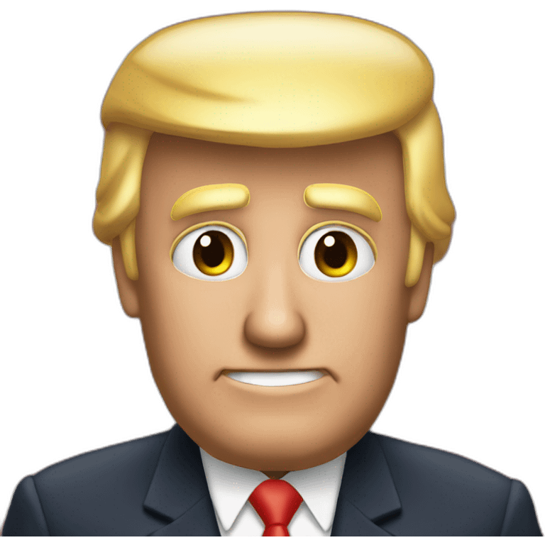 Trump blinking at you with his hands out emoji