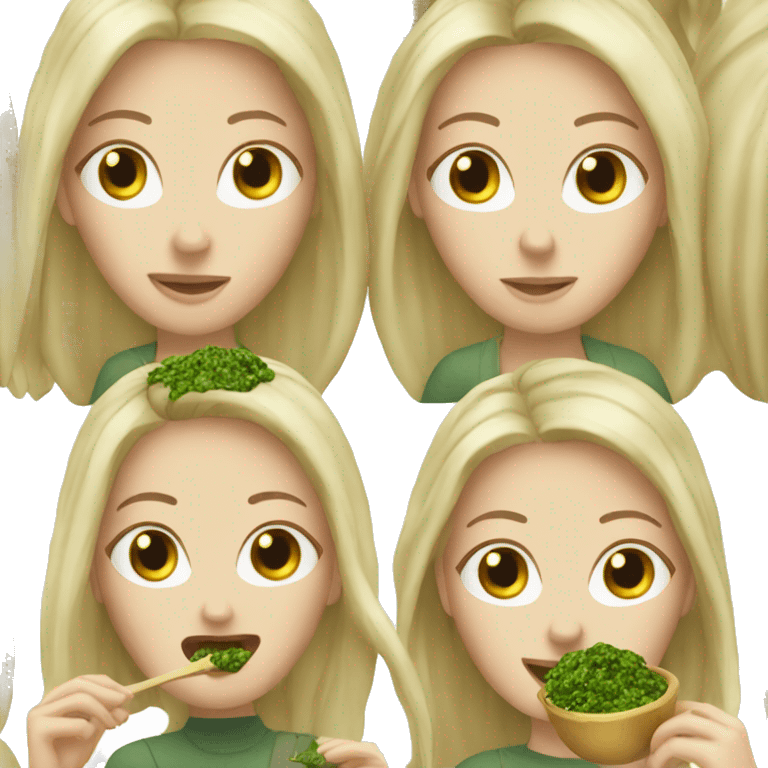 2 white girls who eats pesto emoji