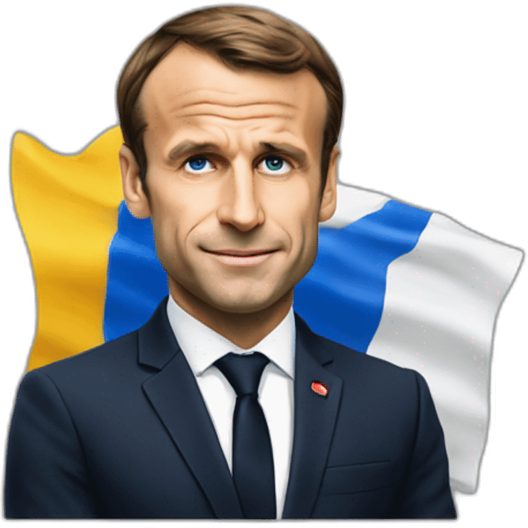 Macron sur la tour effeil emoji