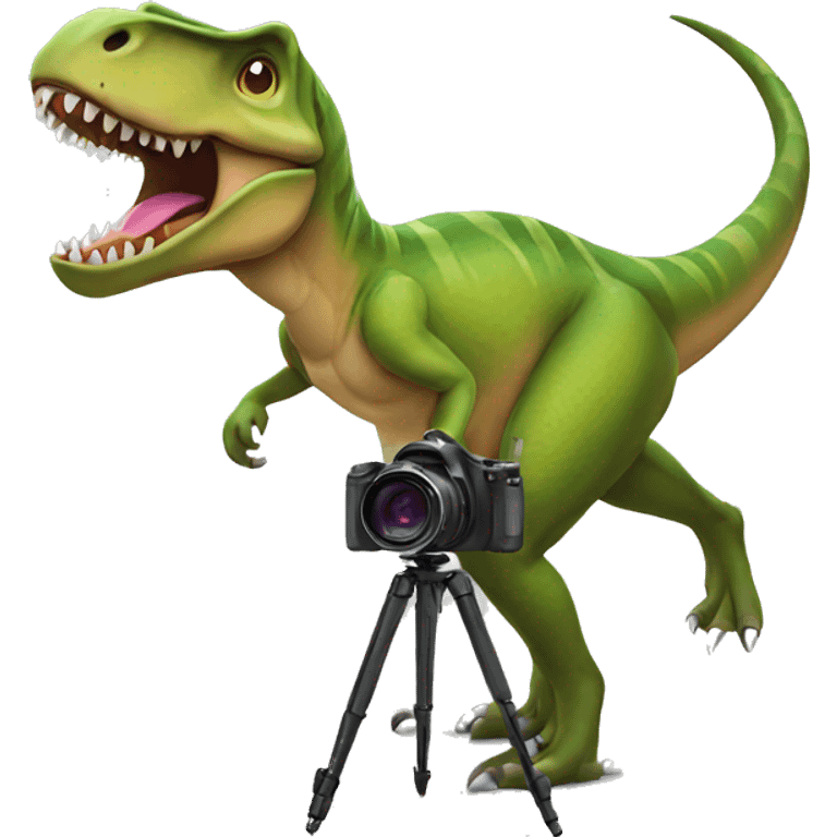 Trex taking photos emoji