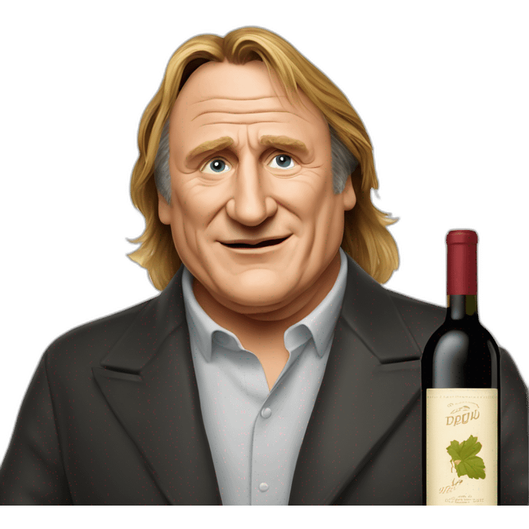 Gérard Depardieu wine emoji