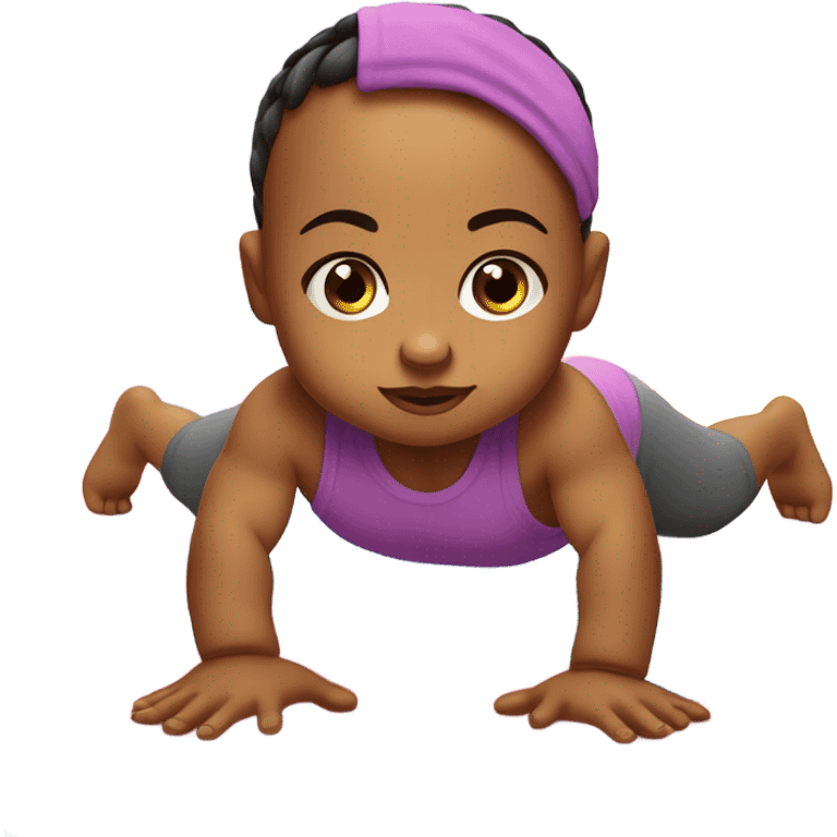 Baby working out  emoji