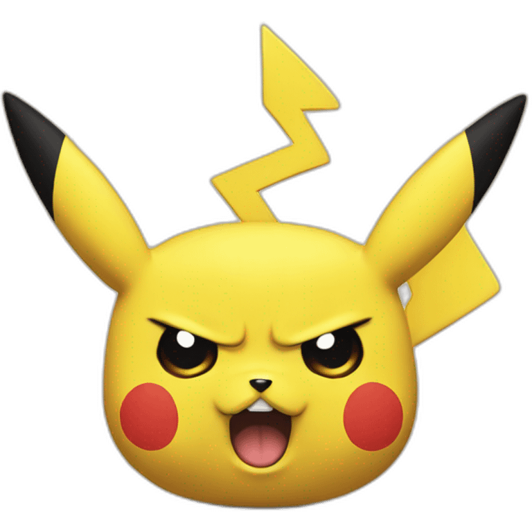 Pikachu Angry emoji