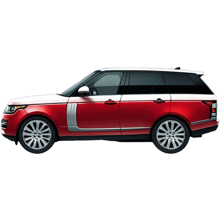 white range rover with red bow emoji