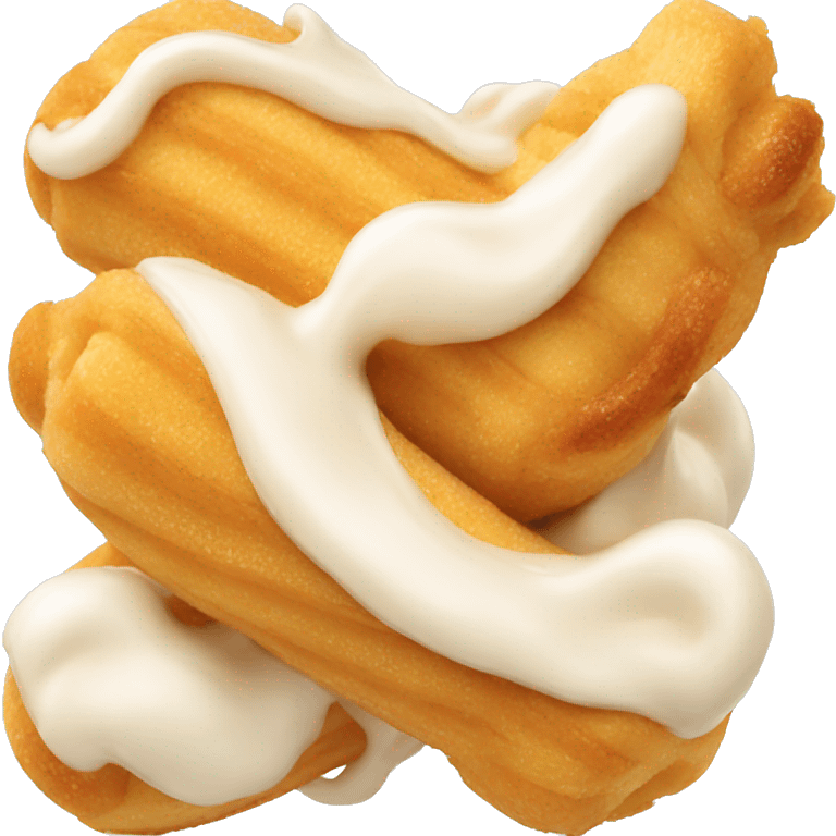 Filled cream churro emoji