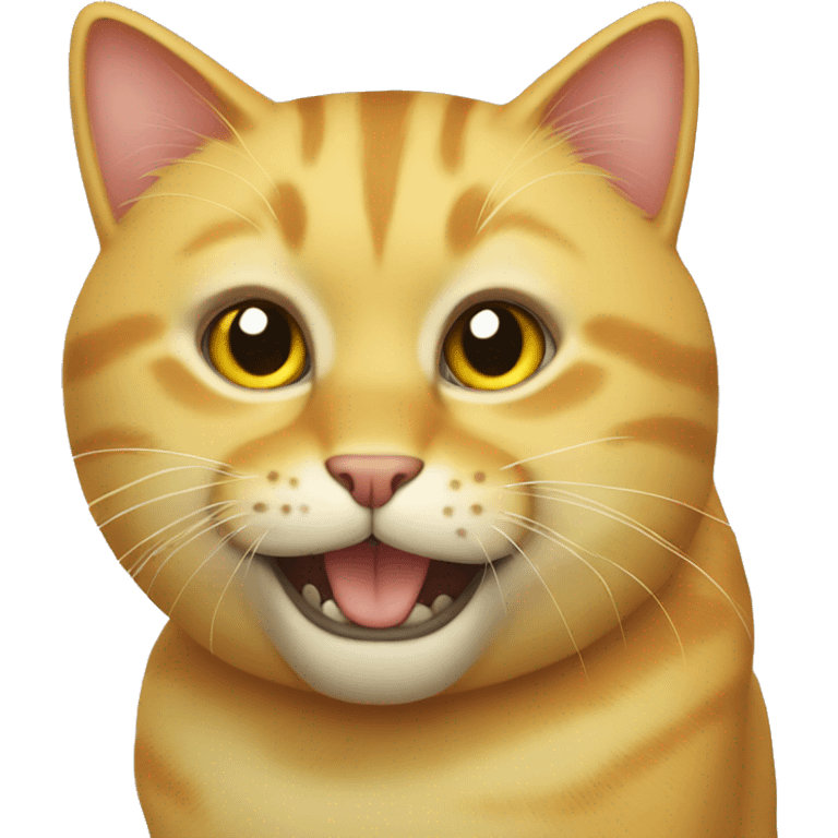 A yellow cat emoji