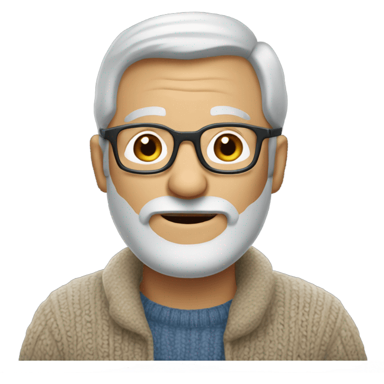 wide old man  emoji