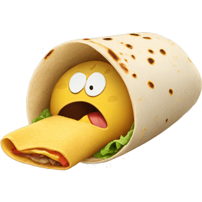 eating burrito emoji