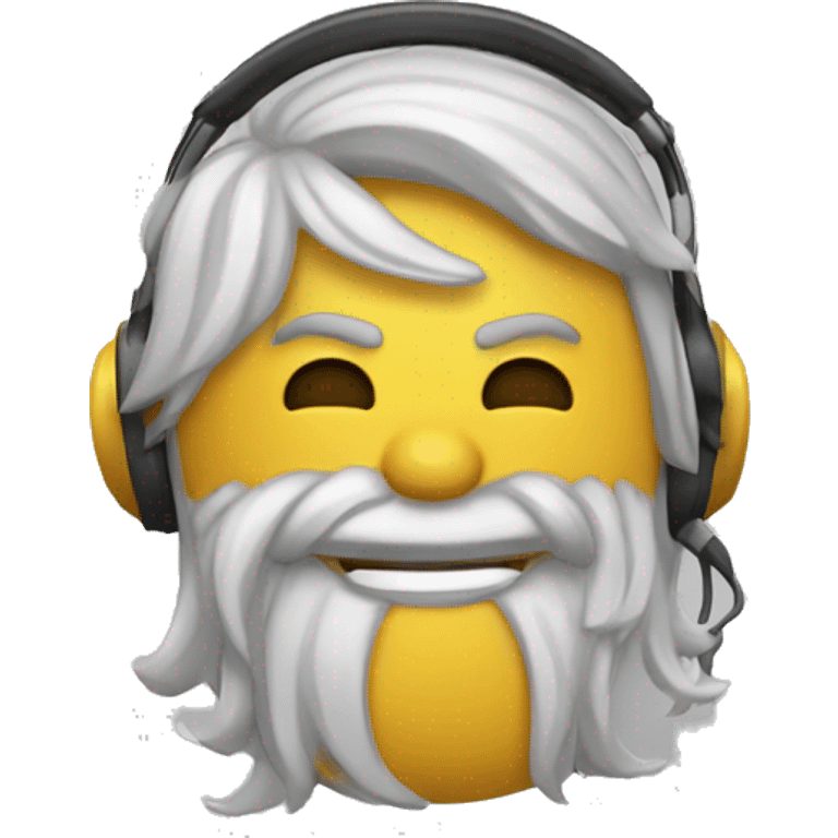 Mono con sigarrillo y audifonos emoji