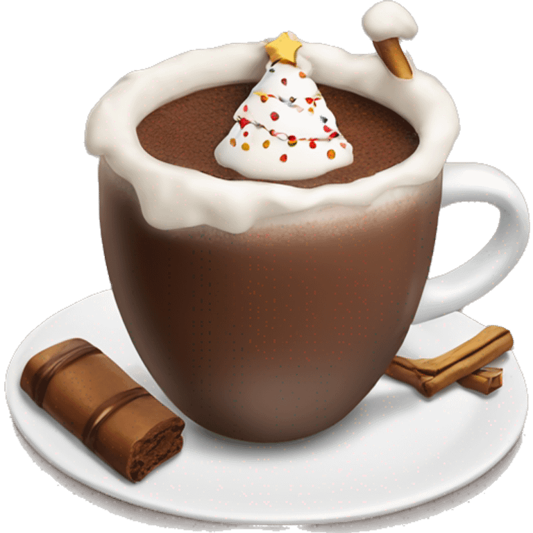 christmas hot chocolate  emoji