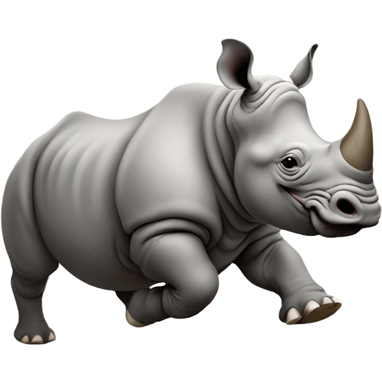 Rhino running emoji