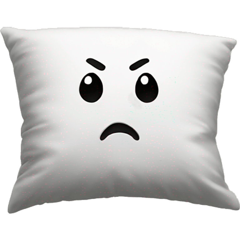 cartoon head buried in pillow emoji