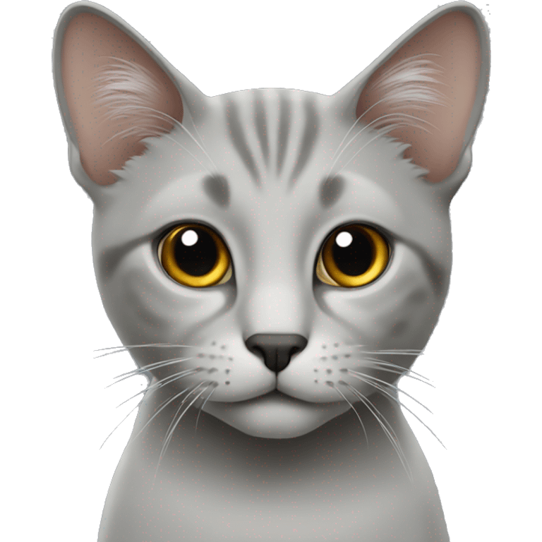 Cat Grey tant emoji