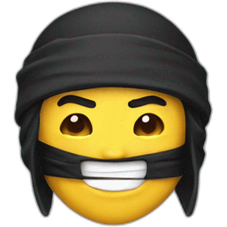 Smiling ninja emoji