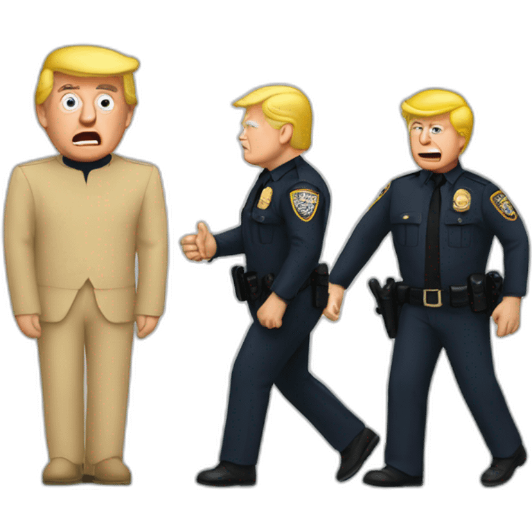 trump-getting-arrested emoji