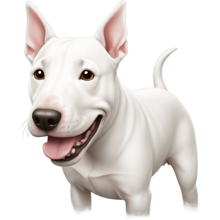 White bull terrier  emoji