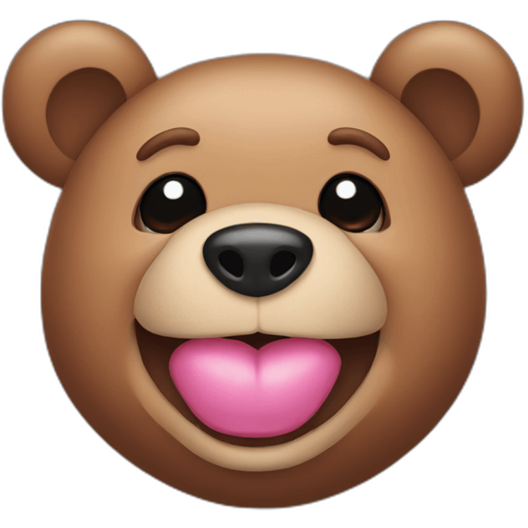 Bear lips emoji