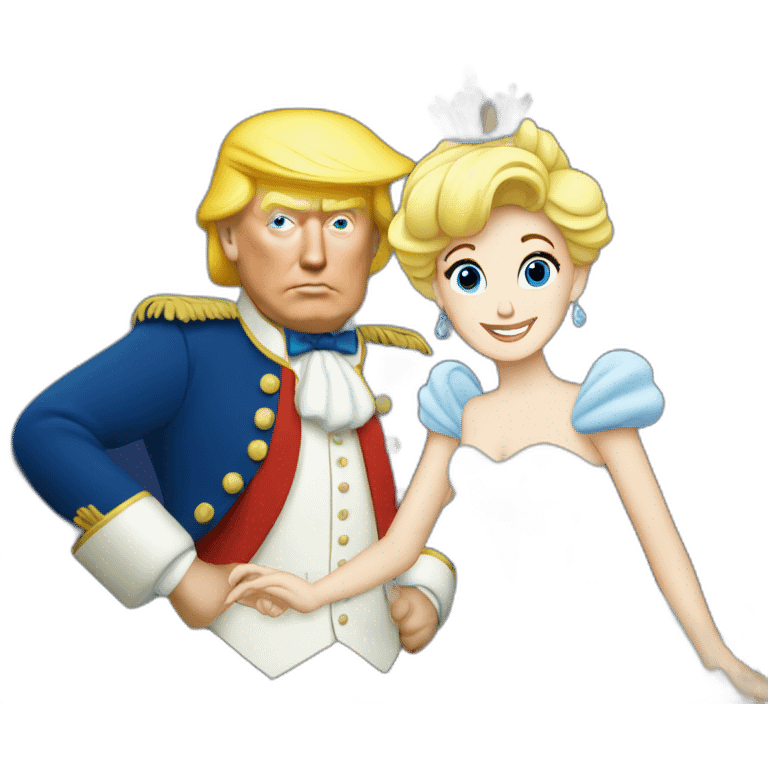 Trump with Cinderella emoji