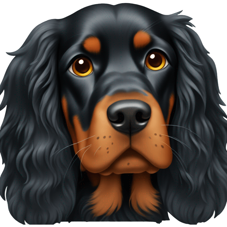 A gordon setter  emoji