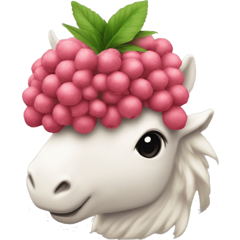 Lychee uniorn emoji