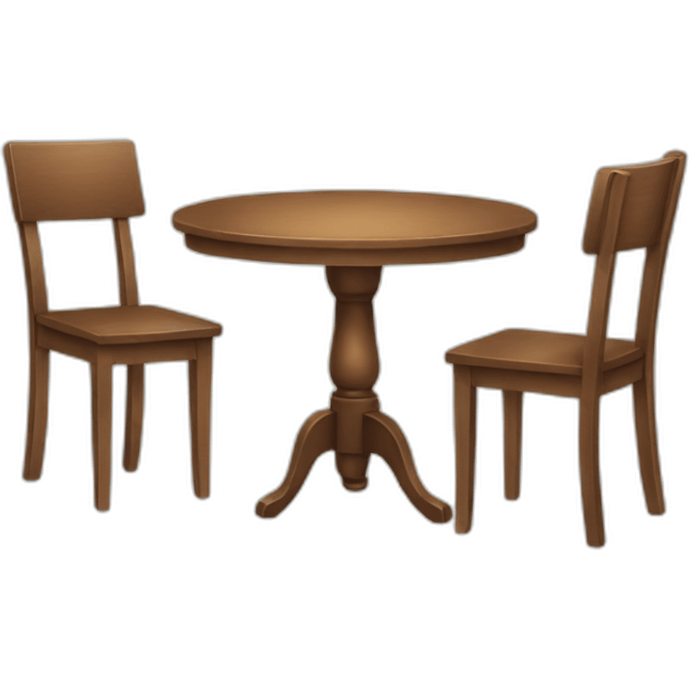 table and chair emoji